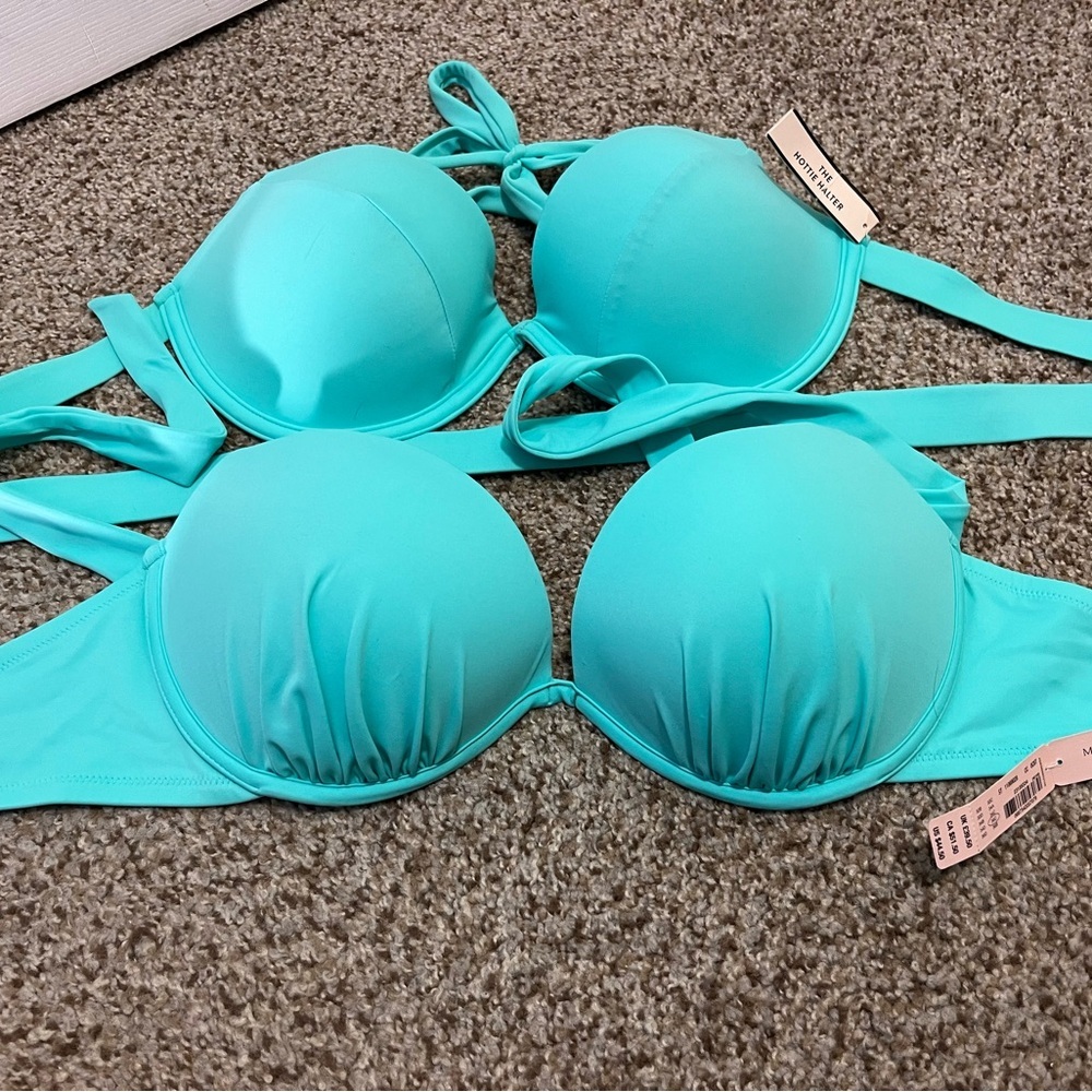 Victoria's Secret Two Aqua Bikini Tops